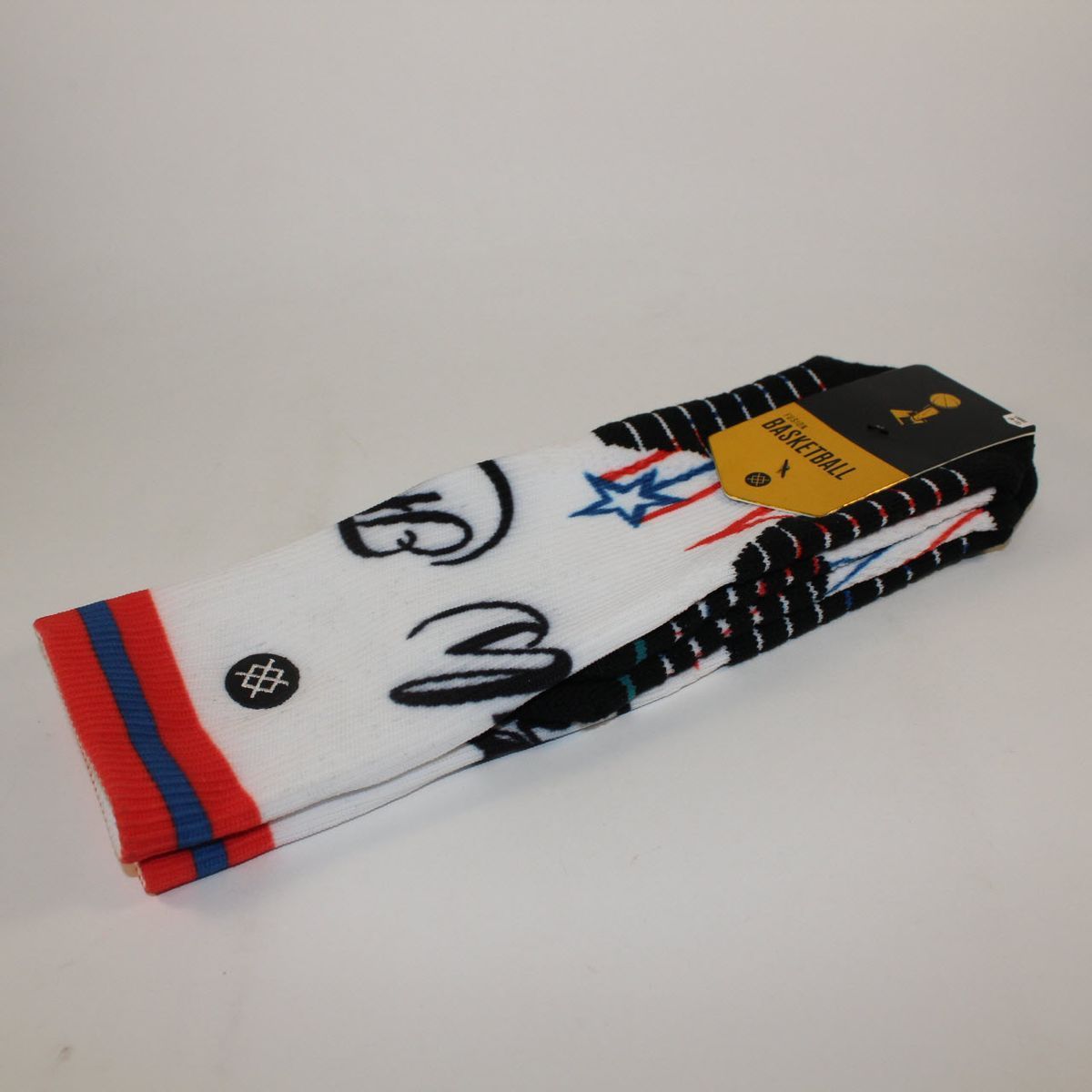 Шкарпетки баскетбольні Stance NBA The Finals Crew Basketball Socks White M559B16THF-BLU, L (42-46), В наявності, доставка 1-2 дні