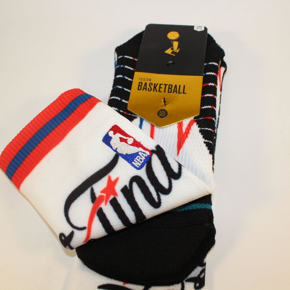 Шкарпетки баскетбольні Stance NBA The Finals Crew Basketball Socks White M559B16THF-BLU, L (42-46), В наявності, доставка 1-2 дні