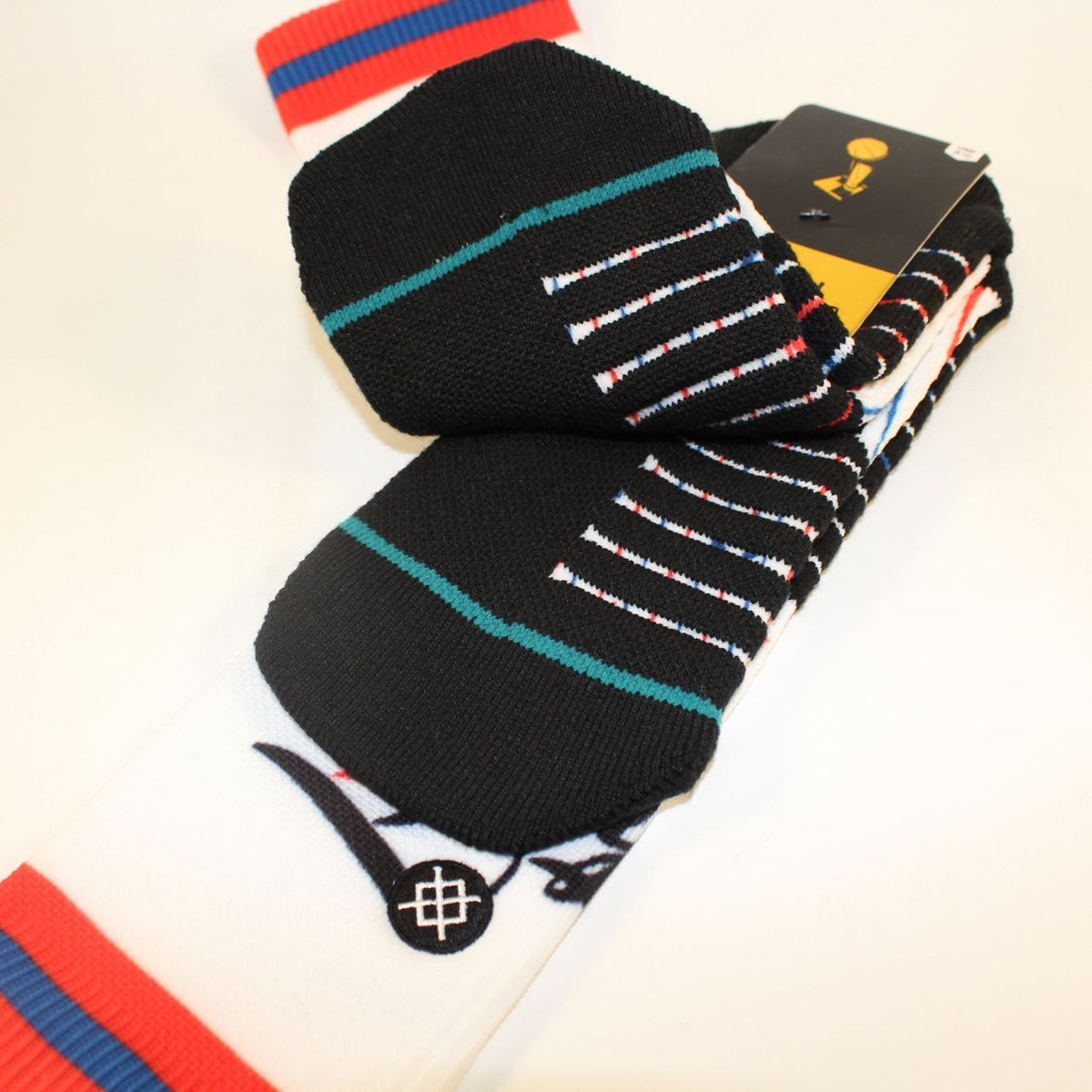 Шкарпетки баскетбольні Stance NBA The Finals Crew Basketball Socks White M559B16THF-BLU, L (42-46), В наявності, доставка 1-2 дні