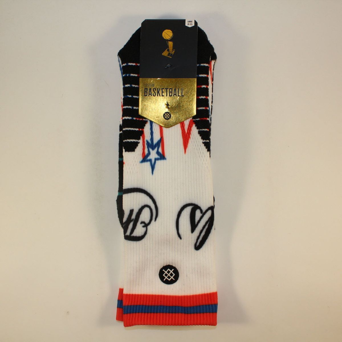 Шкарпетки баскетбольні Stance NBA The Finals Crew Basketball Socks White M559B16THF-BLU, L (42-46), В наявності, доставка 1-2 дні