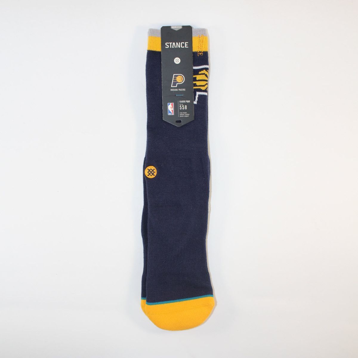 Шкарпетки унісекс Stance NBA Indiana Pacers Arena Logo Crew Socks Navy M558D5PACE-NVY, M (38-42), В наявності, доставка 1-2 дні