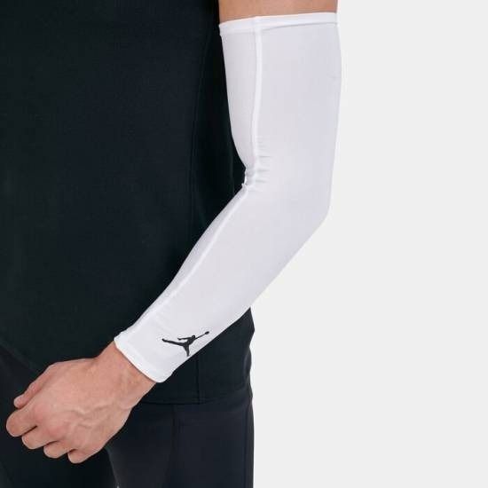 Нарукавники компресійні Jordan Shooter Dry Mesh Sleeves White (пара), L/XL, В наявності, доставка 1-2 дні