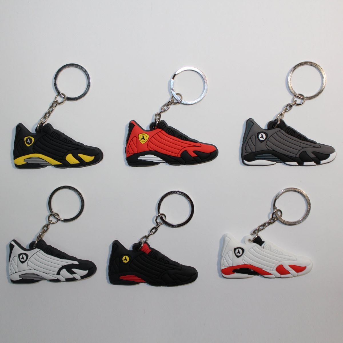 Брелок Jordan 14 Retro Black Red, OneSize (універсальний), В наявності, доставка 1-2 дні