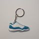 Брелок Jordan 11 Retro Low Teal White, OneSize (універсальний), В наявності, доставка 1-2 дні