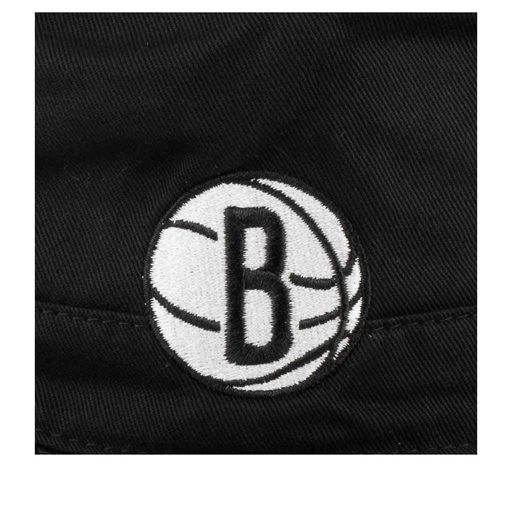Панама Mitchell & Ness NBA Team Logo Brooklyn Nets Bucket Hat Black, L/XL, В наявності, доставка 1-2 дні