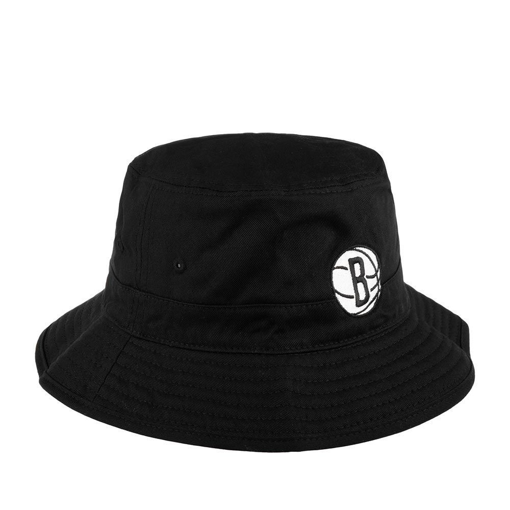Панама Mitchell & Ness NBA Team Logo Brooklyn Nets Bucket Hat Black, L/XL, В наявності, доставка 1-2 дні