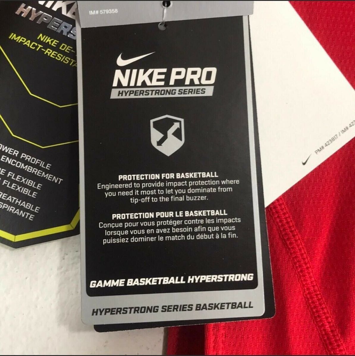 Майка компресійна з захистом Nike Pro Hyperstrong Padded Compression Basketball Tank Top Red 746882-657, XL-T (XL-Tall), В наявності, доставка 1-2 дні