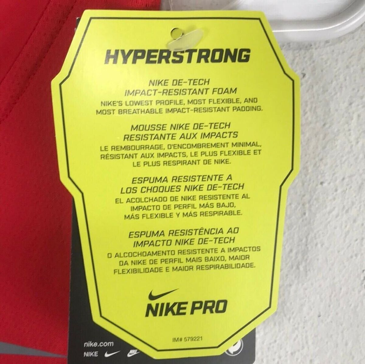 Майка компресійна з захистом Nike Pro Hyperstrong Padded Compression Basketball Tank Top Red 746882-657, XL-T (XL-Tall), В наявності, доставка 1-2 дні