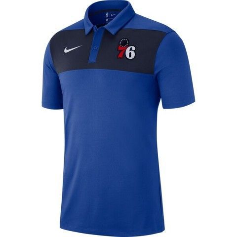 Поло Nike NBA Philadelphia 76ers Dri-FIT Royal Blue CN5912-495, M, В наявності, доставка 1-2 дні