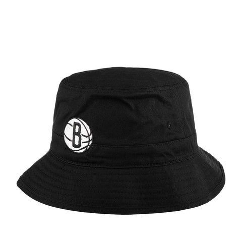 Панама Mitchell & Ness NBA Team Logo Brooklyn Nets Bucket Hat Black, L/XL, В наявності, доставка 1-2 дні