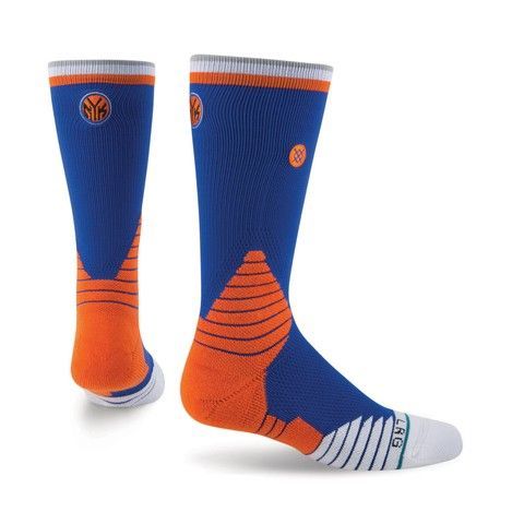 Шкарпетки баскетбольні Stance NBA New York Knicks Logo Crew Basketball Socks Blue M559C5LCKN-BLU, M (38-42), В наявності, доставка 1-2 дні