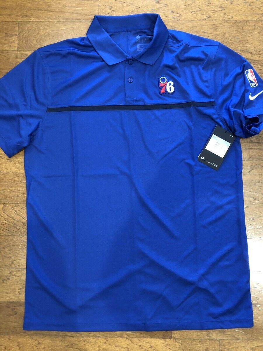Поло Nike NBA Philadelphia 76ers Dri-FIT Royal Blue CN5912-495, M, В наявності, доставка 1-2 дні