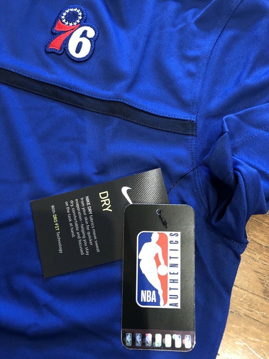 Поло Nike NBA Philadelphia 76ers Dri-FIT Royal Blue CN5912-495, M, В наявності, доставка 1-2 дні