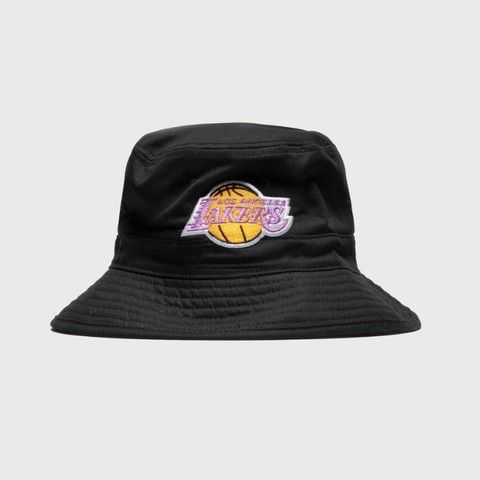 Панама Mitchell & Ness NBA Team Logo Los Angeles Lakers Bucket Hat Black, L/XL, В наявності, доставка 1-2 дні