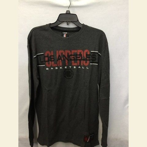 Кофта лонгслів UNK NBA Los Angeles Clippers Grey, L, В наявності, доставка 1-2 дні