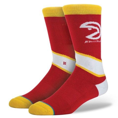 Шкарпетки унісекс Stance NBA Atlanta Hawks Arena Logo Crew Socks Red M558A16ATL-RED, M (38-42), В наявності, доставка 1-2 дні