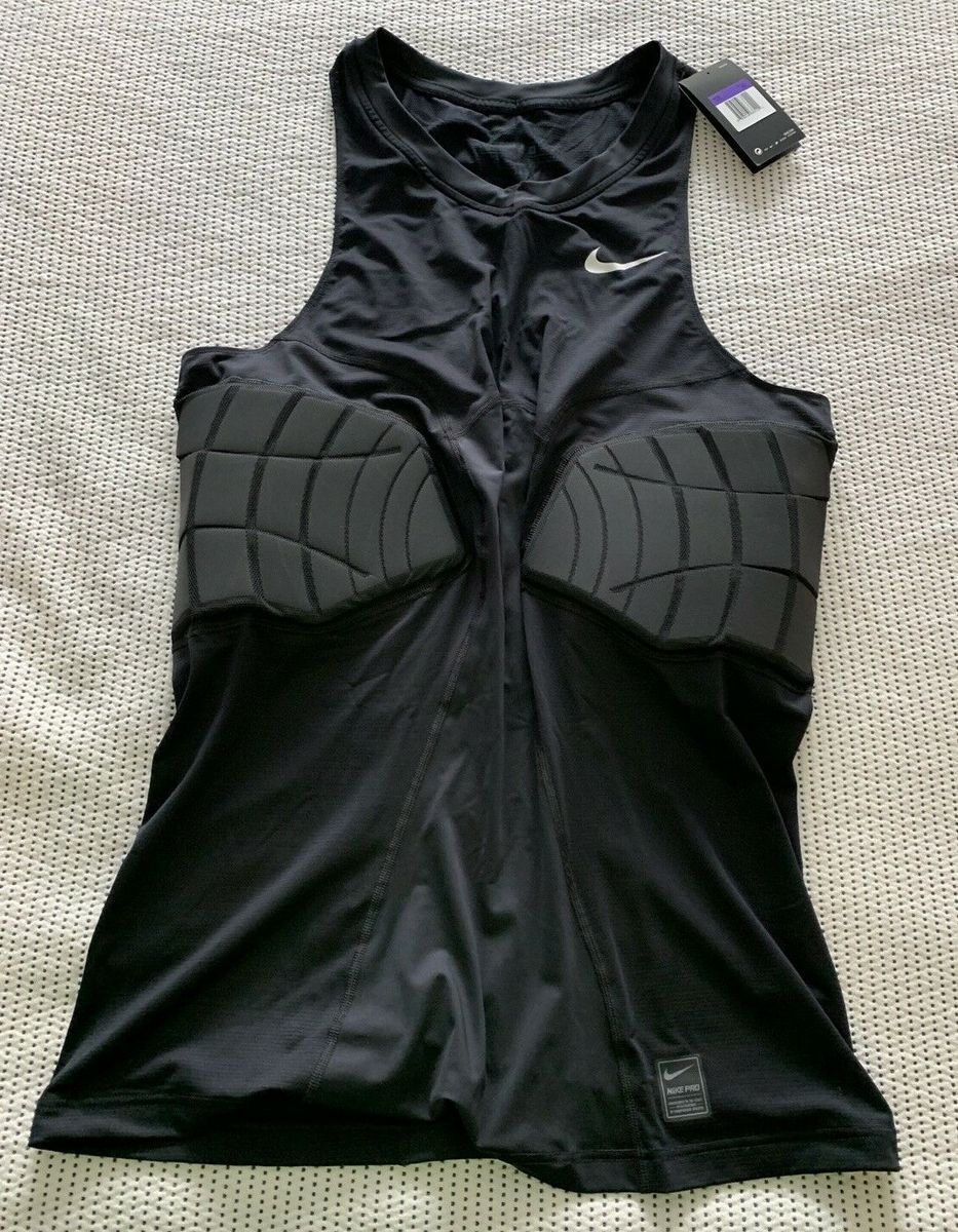 Майка компресійна з захистом Nike Pro Hyperstrong Padded Compression Basketball Tank Top Black 746882-010, 2XL, В наявності, доставка 1-2 дні