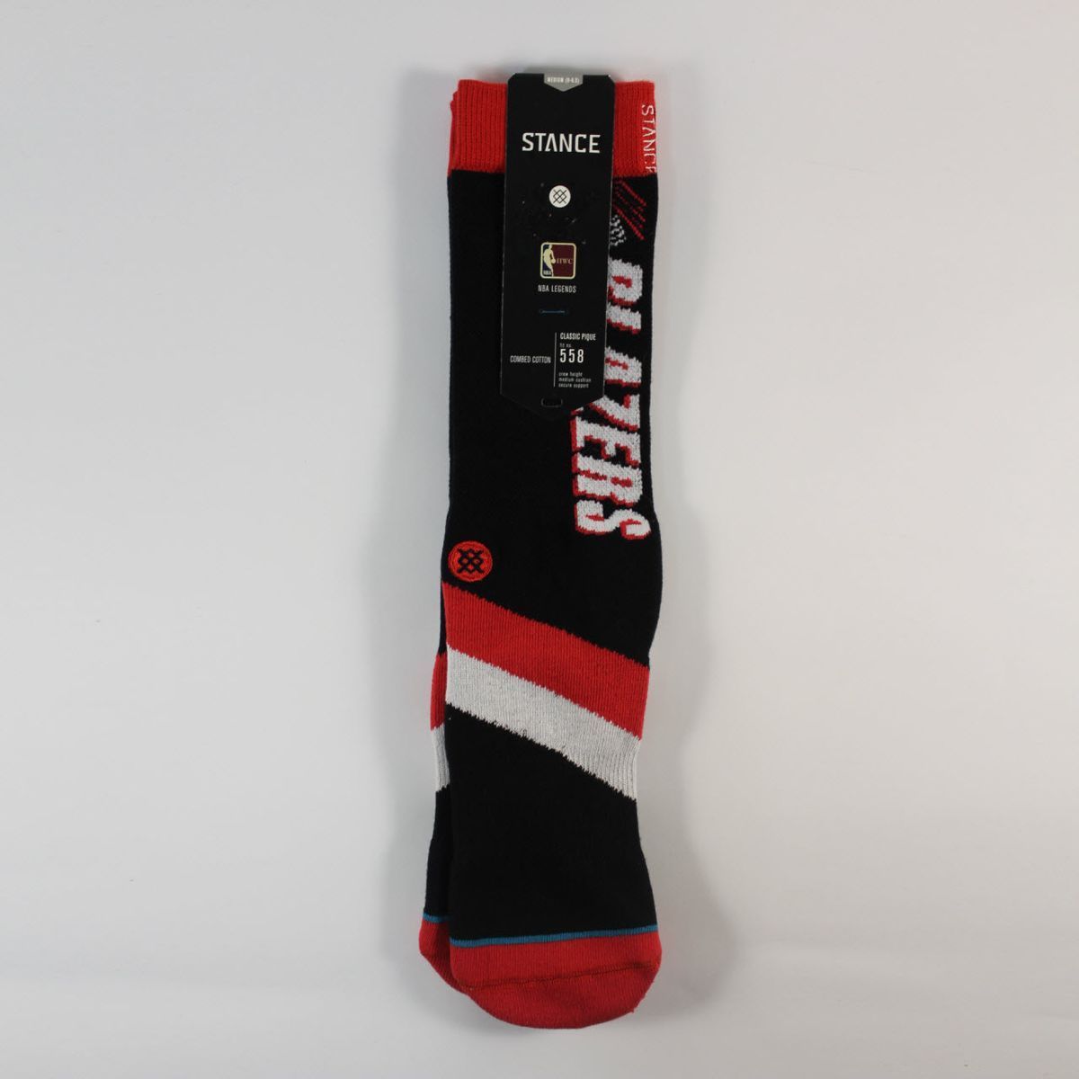 Шкарпетки унісекс Stance NBA Portland Trail Blazers HWC Crew Socks Black M3150POT-BLK, M (38-42), В наявності, доставка 1-2 дні