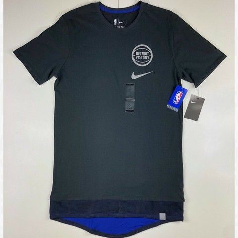 Футболка Nike NBA Detroit Pistons PE Black Long 3M 874060-010, L, В наявності, доставка 1-2 дні