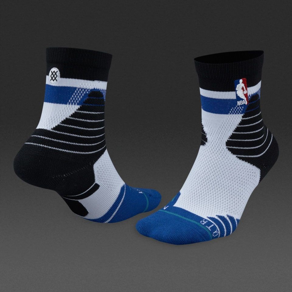 Шкарпетки баскетбольні Stance NBA Quarter Cap Basketball Socks Black Blue M359D6QTCA-BLU, XL (46-50), В наявності, доставка 1-2 дні