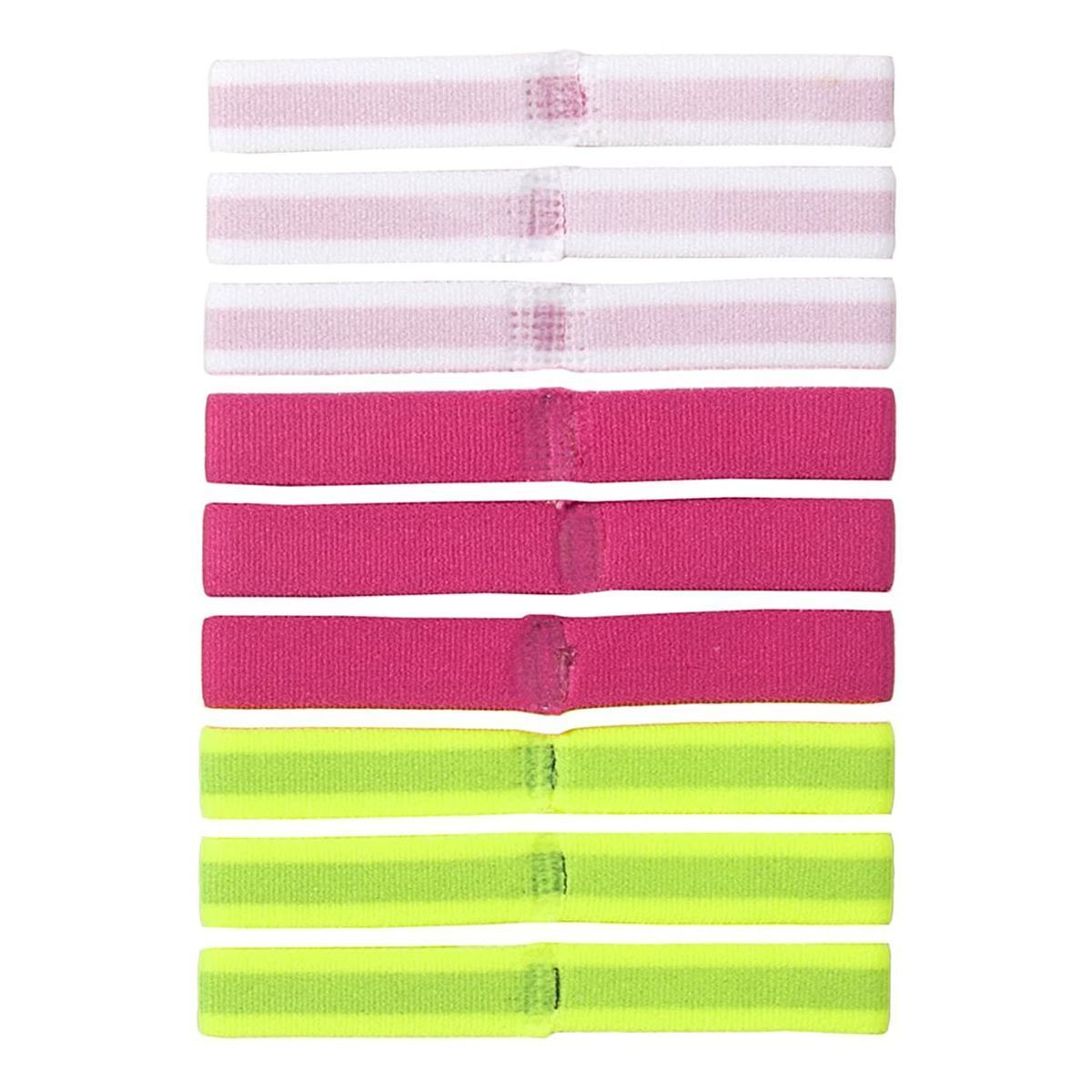 Резинки для заплітання волосся Nike Sport Hairbands Multicolor - 9 шт, OneSize (універсальний), В наявності, доставка 1-2 дні