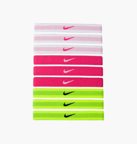 Резинки для заплітання волосся Nike Sport Hairbands Multicolor - 9 шт, OneSize (універсальний), В наявності, доставка 1-2 дні