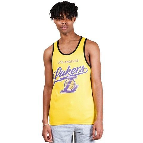 Майка UNK NBA Los Angeles Lakers Jersey Tank Top Yellow, M, В наявності, доставка 1-2 дні