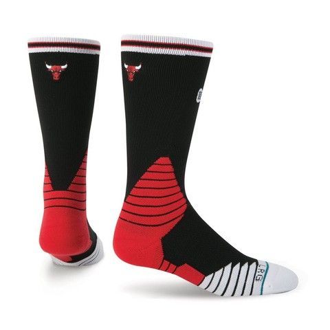 Шкарпетки баскетбольні Stance NBA Chicago Bulls Logo Crew Basketball Socks Black M559C5LCBU-BLK, XL (46-50), В наявності, доставка 1-2 дні