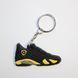 Брелок Jordan 14 Retro Black Yellow, OneSize (універсальний), В наявності, доставка 1-2 дні