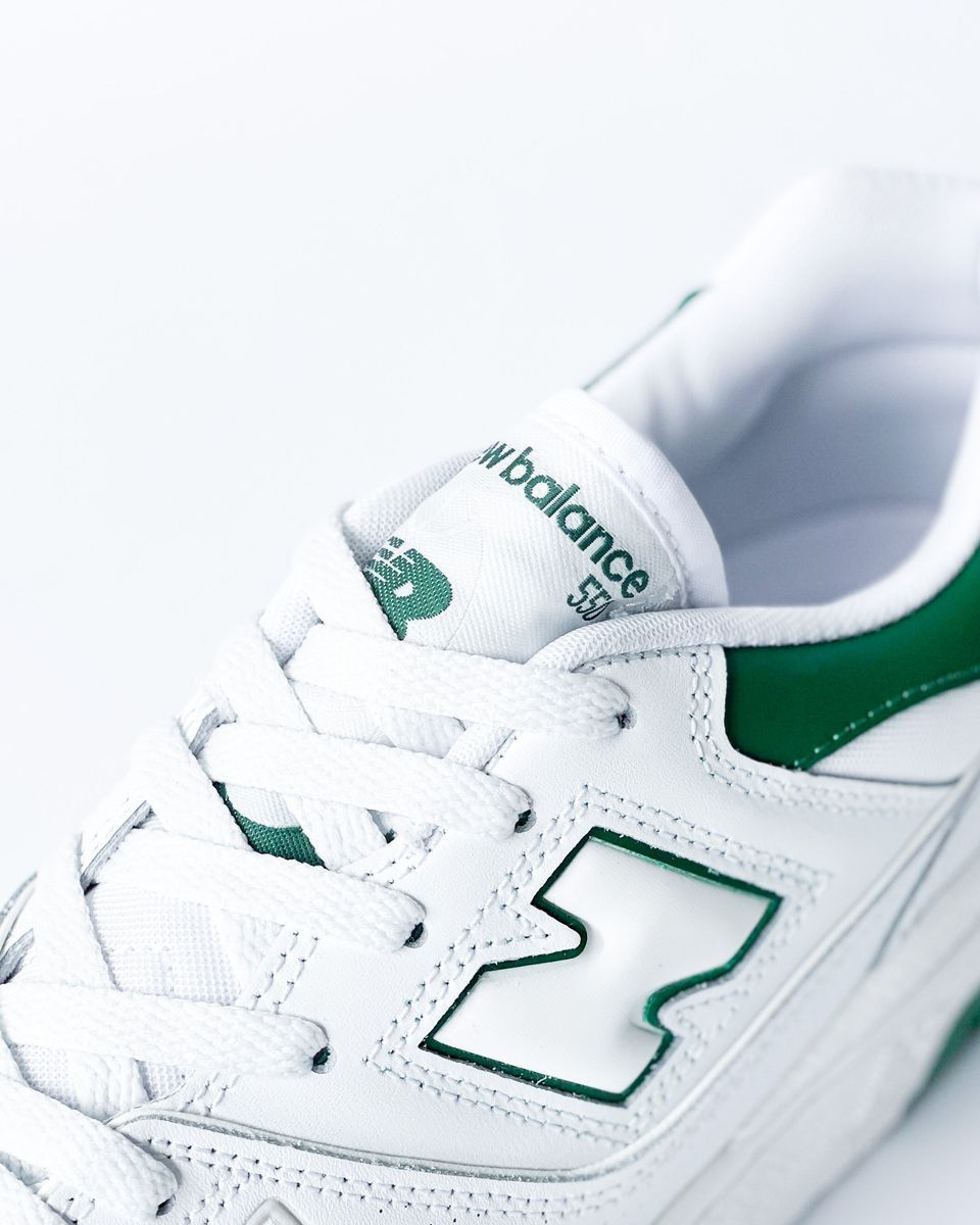 Кросівки чоловічі New Balance 550 White Green BB550SWB, 44.5, В наявності, доставка 1-2 дні