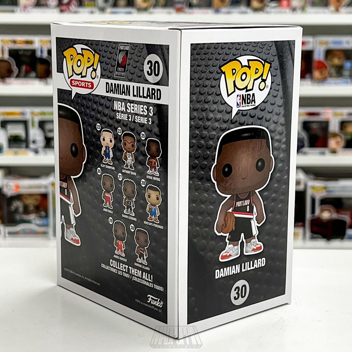 Колекційна фігурка Funko Pop NBA Damian Lillard #30 - Portland Trail Blazers Black (21830), 4'' (10 см), В наявності, доставка 1-2 дні