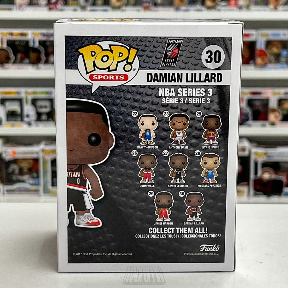 Колекційна фігурка Funko Pop NBA Damian Lillard #30 - Portland Trail Blazers Black (21830), 4'' (10 см), В наявності, доставка 1-2 дні