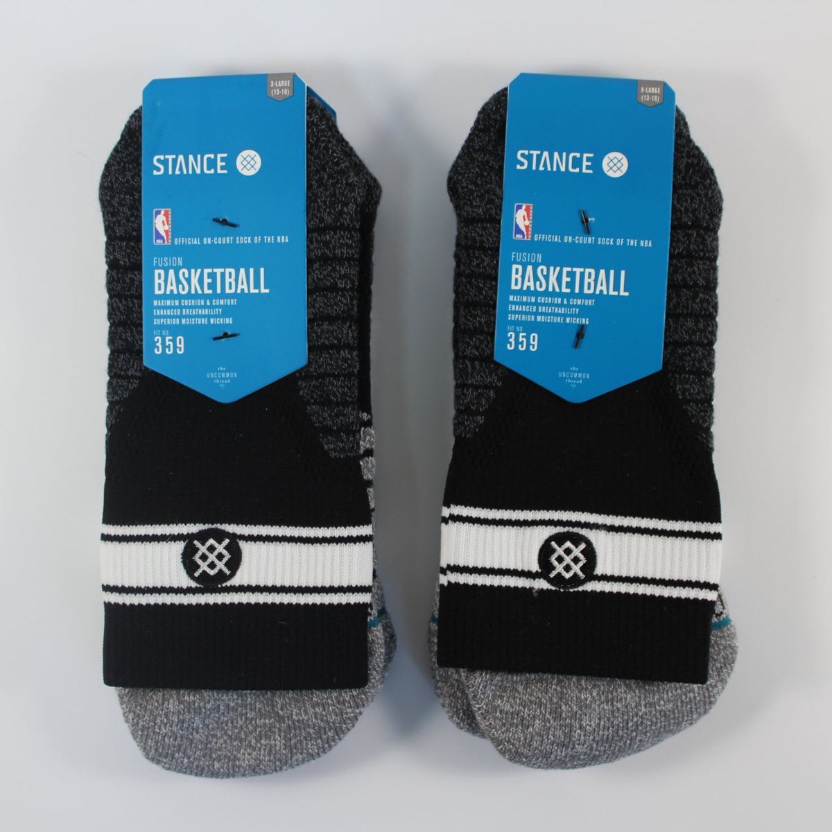 Шкарпетки баскетбольні Stance NBA Quarter Bold Stripe Basketball Socks Black M359D6QTBS-BLK, XL (46-50), В наявності, доставка 1-2 дні