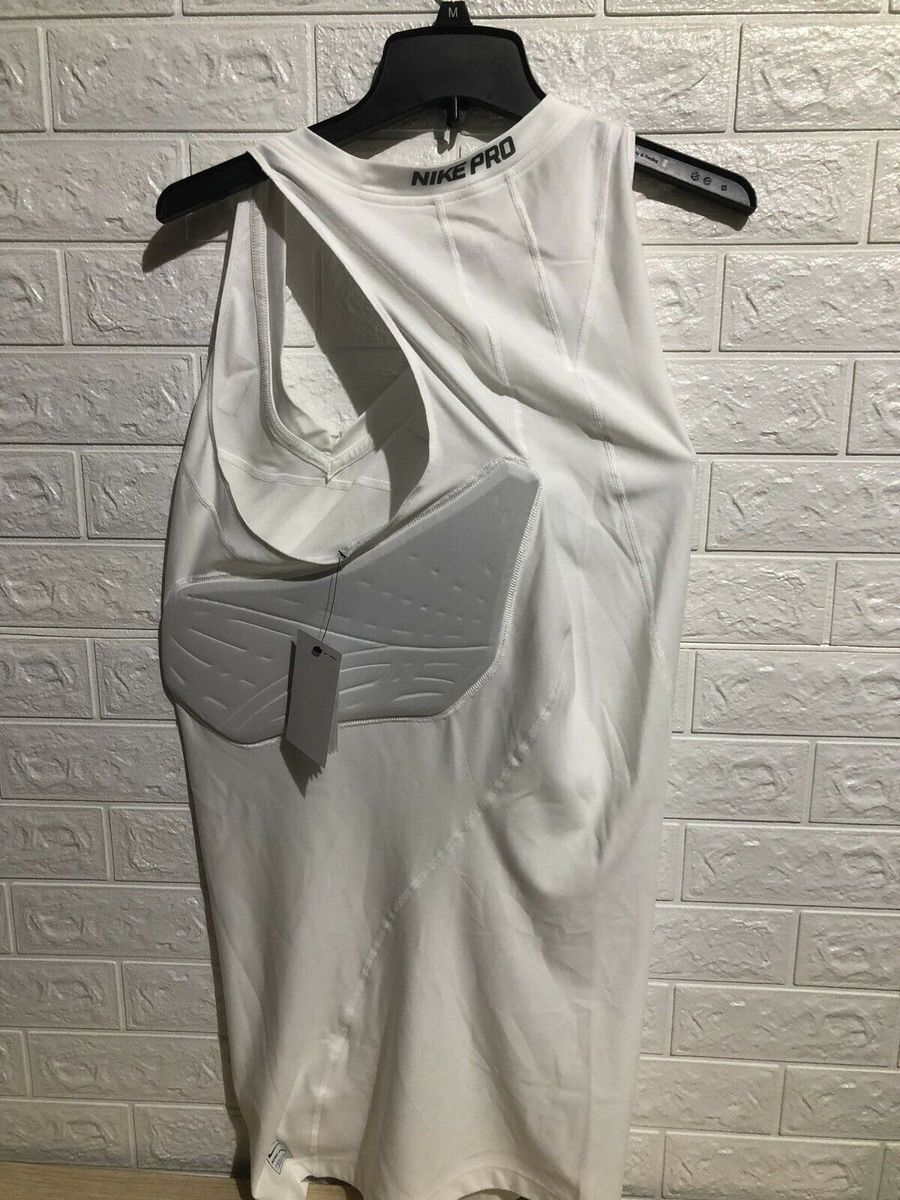 Майка компресійна з захистом Nike Pro Hyperstrong NBA Team Issued Padded Compression Basketball Tank Top White 881965-100, 3XL-T (3XL-Tall), В наявності, доставка 1-2 дні