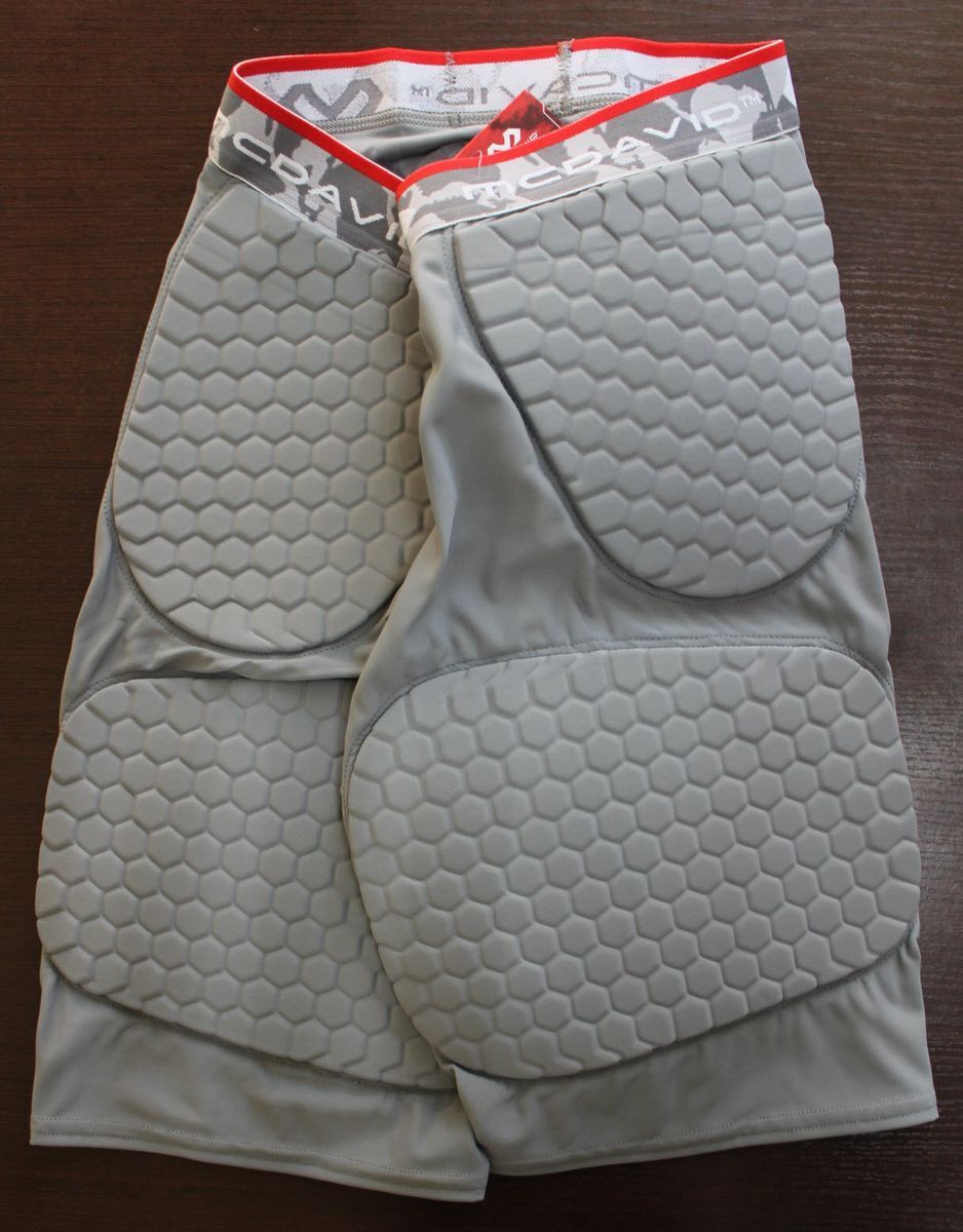 Шорти компресійні з захистом McDavid 7991 Hex Dual-Density Thudd Compression Shorts Grey, 2XL, В наявності, доставка 1-2 дні
