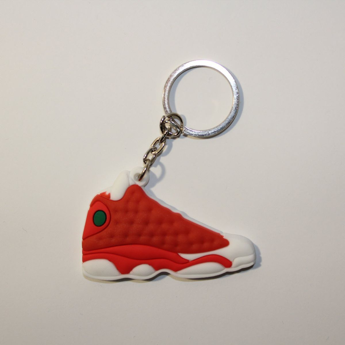 Брелок Jordan 13 Retro Red White, OneSize (універсальний), В наявності, доставка 1-2 дні