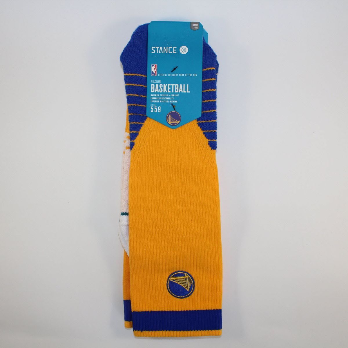 Шкарпетки баскетбольні Stance NBA Golden State Warriors Logo Crew Basketball Socks Yellow M559C5LCWA-YEL, XL (46-50), В наявності, доставка 1-2 дні
