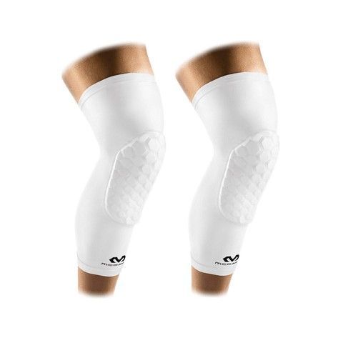 Наколінники баскетбольні McDavid 6446 HEX Leg Sleeves White (пара), S, В наявності, доставка 1-2 дні