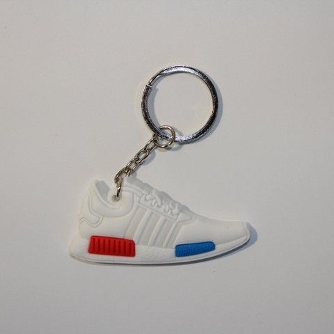 Брелок Adidas NMD R1 White Red Blue, OneSize (універсальний), В наявності, доставка 1-2 дні