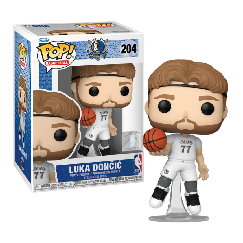 Колекційна фігурка Funko Pop NBA Luka Doncic #204 - Dallas Mavericks White (83847), 4'' (10 см), В наявності, доставка 1-2 дні