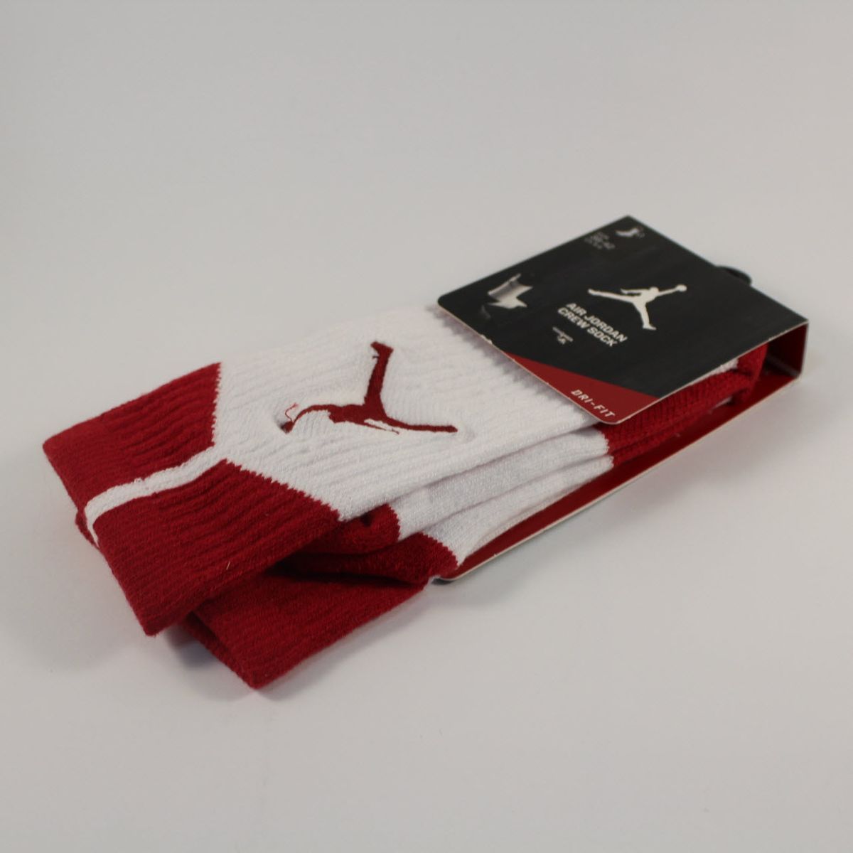 Шкарпетки баскетбольні Jordan Dri-Fit Crew Basketball Socks White Red 530977-110, XL (46-50), В наявності, доставка 1-2 дні