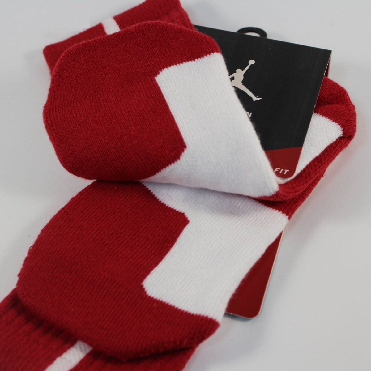 Шкарпетки баскетбольні Jordan Dri-Fit Crew Basketball Socks White Red 530977-110, XL (46-50), В наявності, доставка 1-2 дні