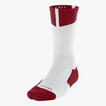 Шкарпетки баскетбольні Jordan Dri-Fit Crew Basketball Socks White Red 530977-110, XL (46-50), В наявності, доставка 1-2 дні