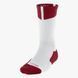 Шкарпетки баскетбольні Jordan Dri-Fit Crew Basketball Socks White Red 530977-110, XL (46-50), В наявності, доставка 1-2 дні