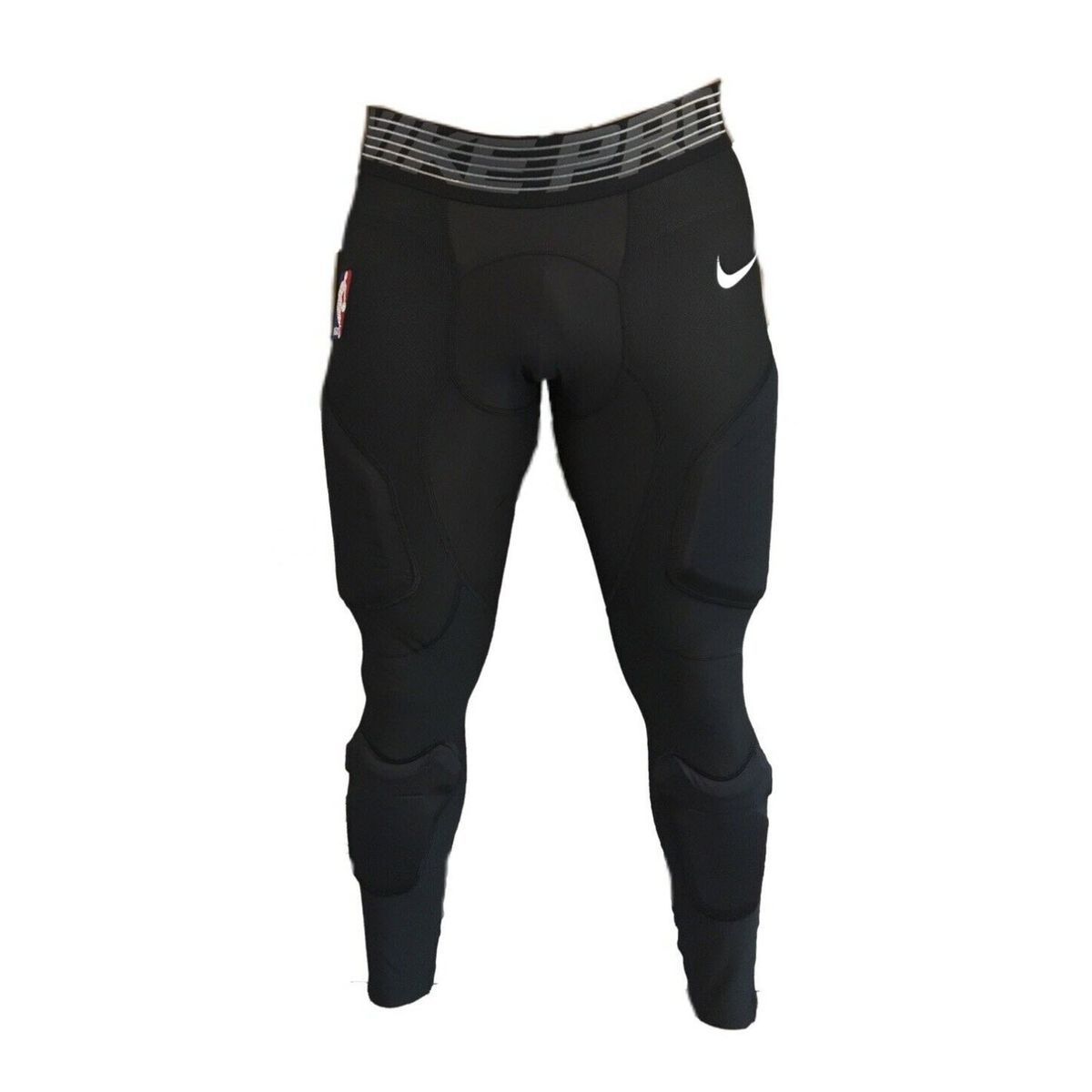 Лосіни компресійні з захистом Nike Pro Hyperstrong NBA Basketball Compression Padded 3/4 Pants Black 881963-010, 3XL-T (3XL-Tall), В наявності, доставка 1-2 дні