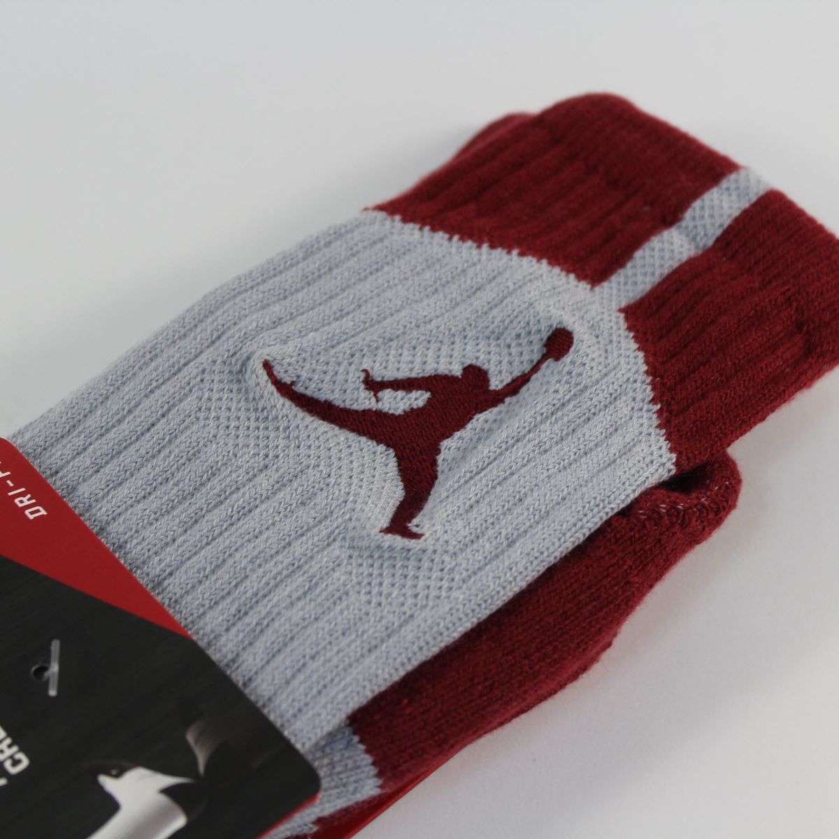 Шкарпетки баскетбольні Jordan Dri-Fit Crew Basketball Socks Grey Red 530977-029, M (38-42), В наявності, доставка 1-2 дні