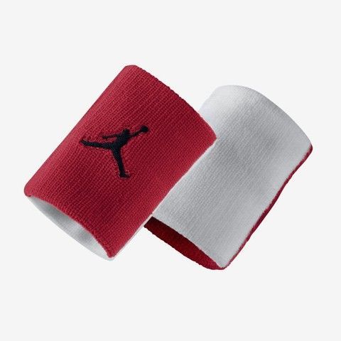 Напульсники Jordan Jumpman Wristbands Red White (пара) 619352-695, OneSize (універсальний), В наявності, доставка 1-2 дні