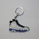 Брелок Jordan 9 Retro White Blue, OneSize (універсальний), В наявності, доставка 1-2 дні