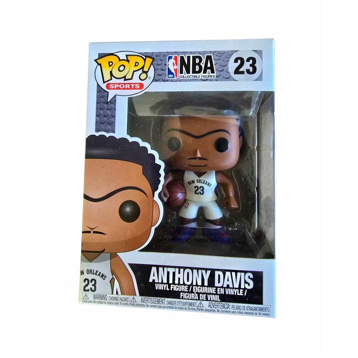 Колекційна фігурка Funko Pop NBA Anthony Davis #23 - New Orleans Pelicans White (01350), 4'' (10 см), В наявності, доставка 1-2 дні