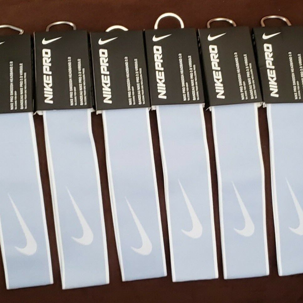 Пов'язка на голову Nike Pro Swoosh Headband 2.0 Light Blue NJND2410OS, OneSize (універсальний), В наявності, доставка 1-2 дні